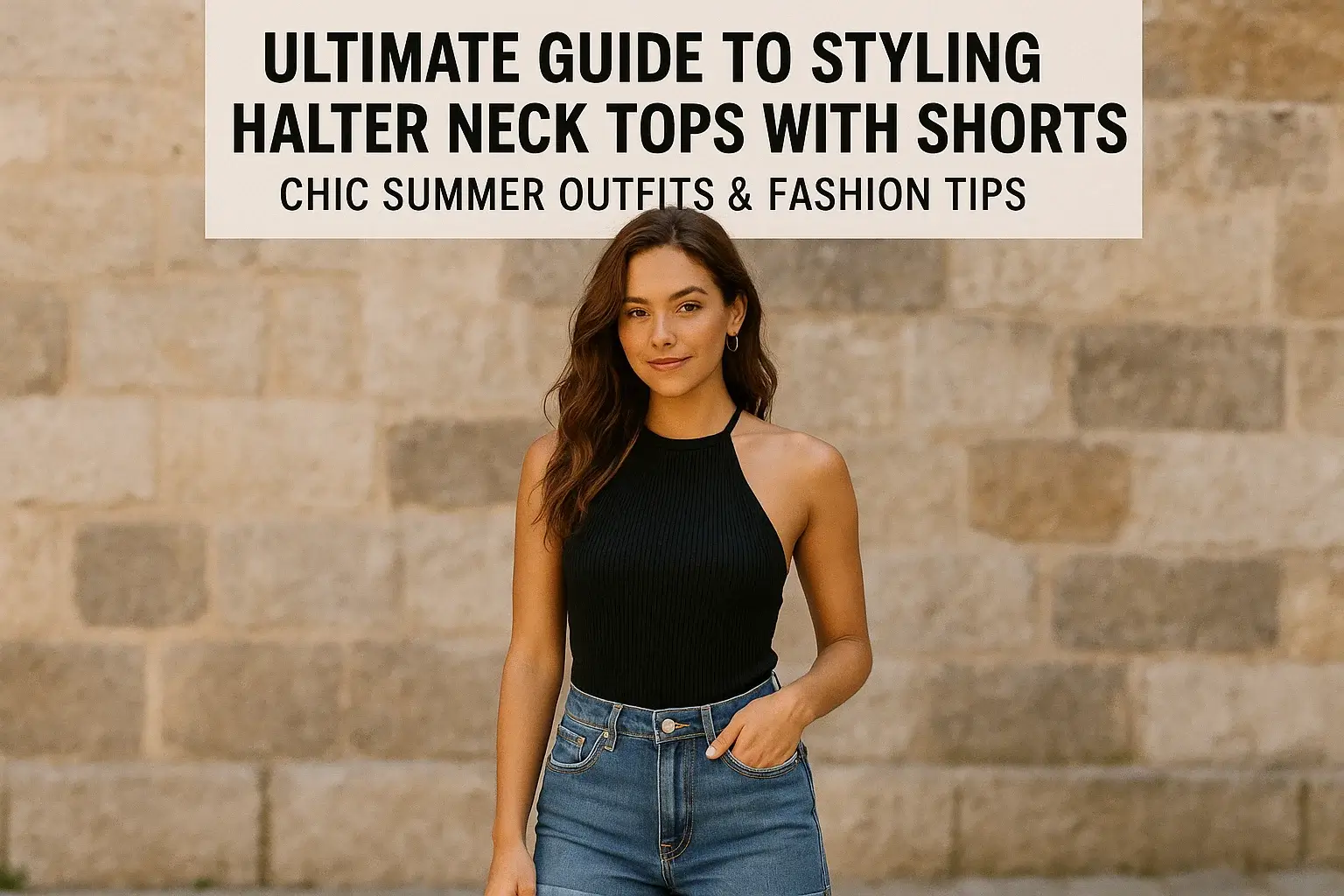 How to Style Halter Neck Tops with Shorts for Effortless Summer Fashion