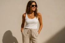 Effortless Summer Style How to Rock Linen Pants with Tank Tops